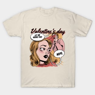 Comic style Valentine day art T-Shirt